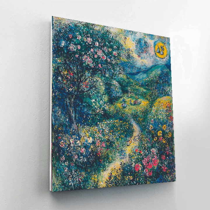 Marc Chagall Inspired Fantasy Meadow  DIY Paint By Numbers