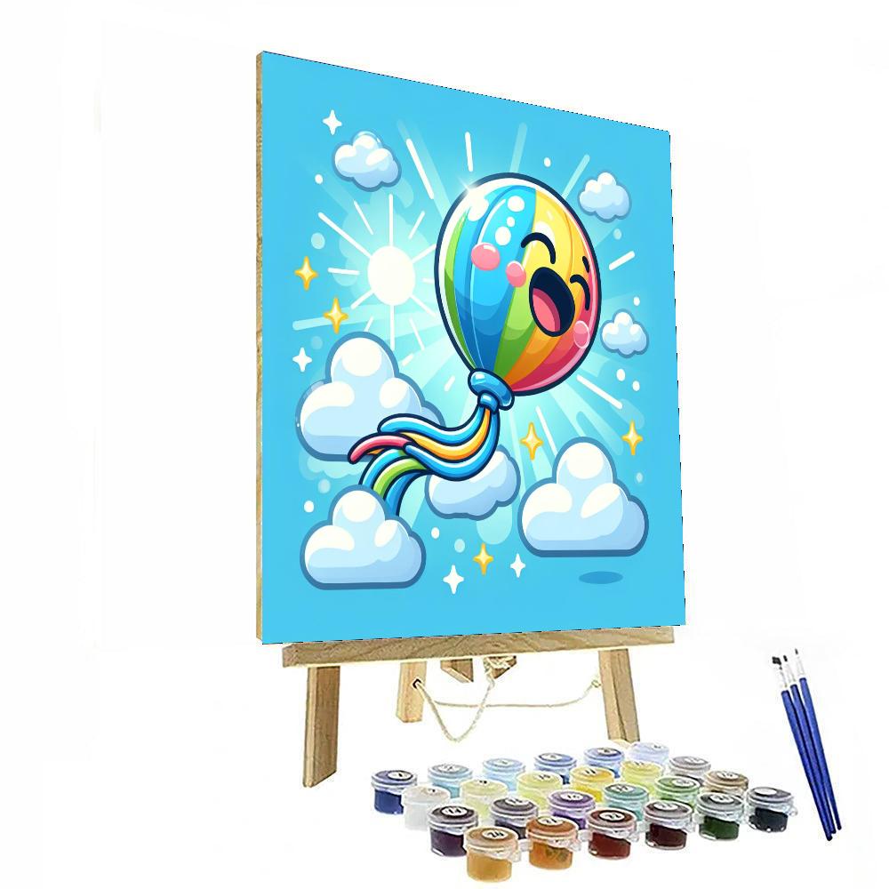Bubbly Balloon Adventure Number Painting