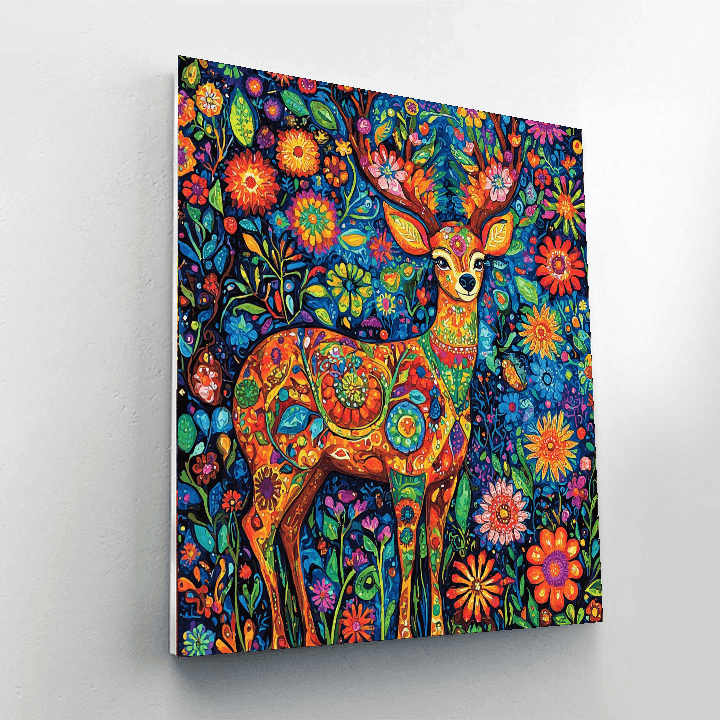 Frida Kahlo Inspired Folk Patterned Animals  Paint By Numbers Kits