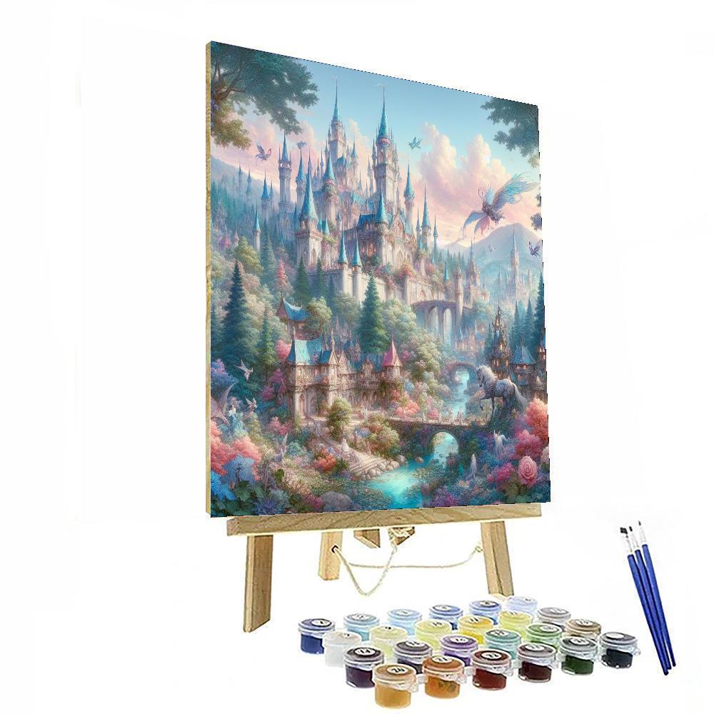 Fanciful Fairy Tale Dream Painting Number Kit