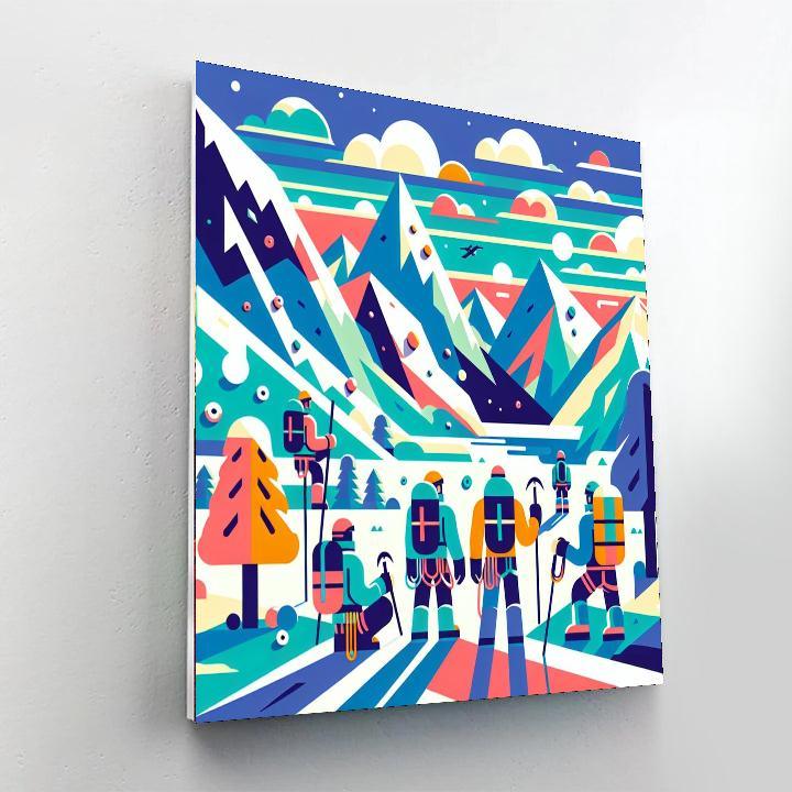 Mountain Adventure Challenge Paint By Number