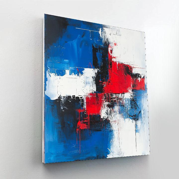 Jean-Michel Basquiat Inspired Silent Struggles  Number Painting