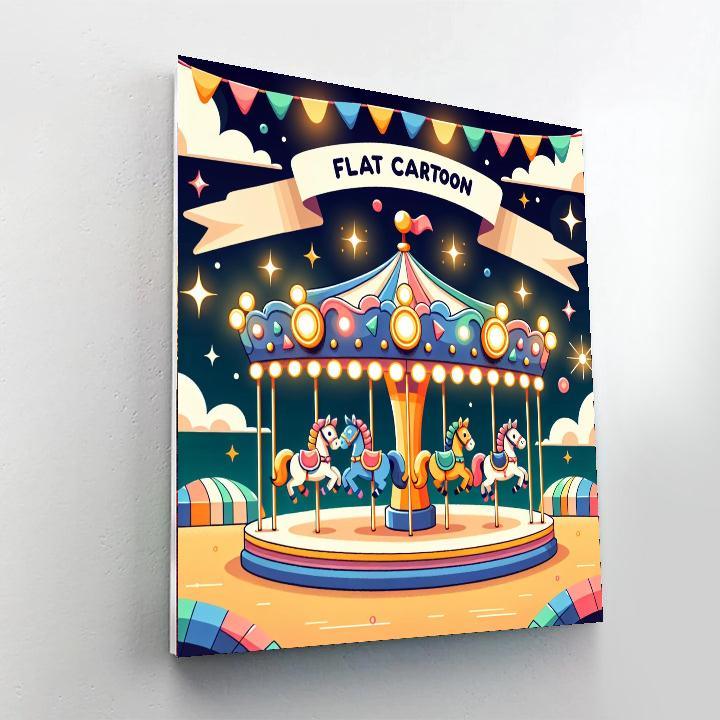Colorful Carousel Dreams Paint By Color