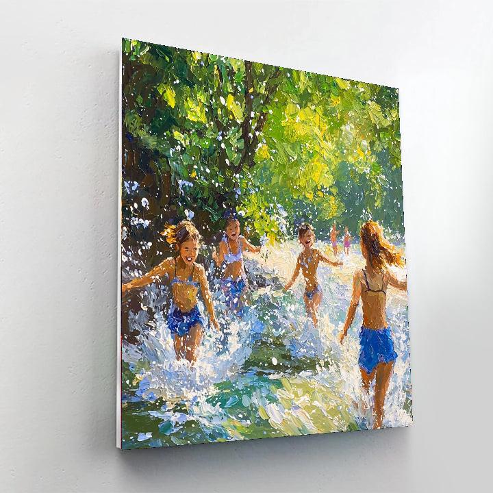 Fountain Of Joy Number Painting