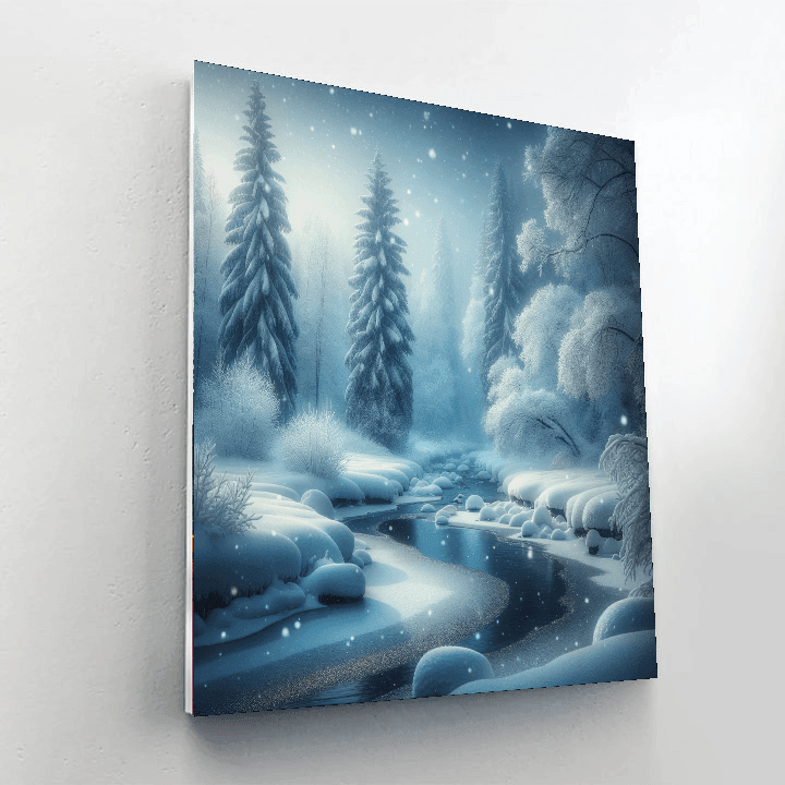 Ethereal Winter Landscape Paint By Numbers Art