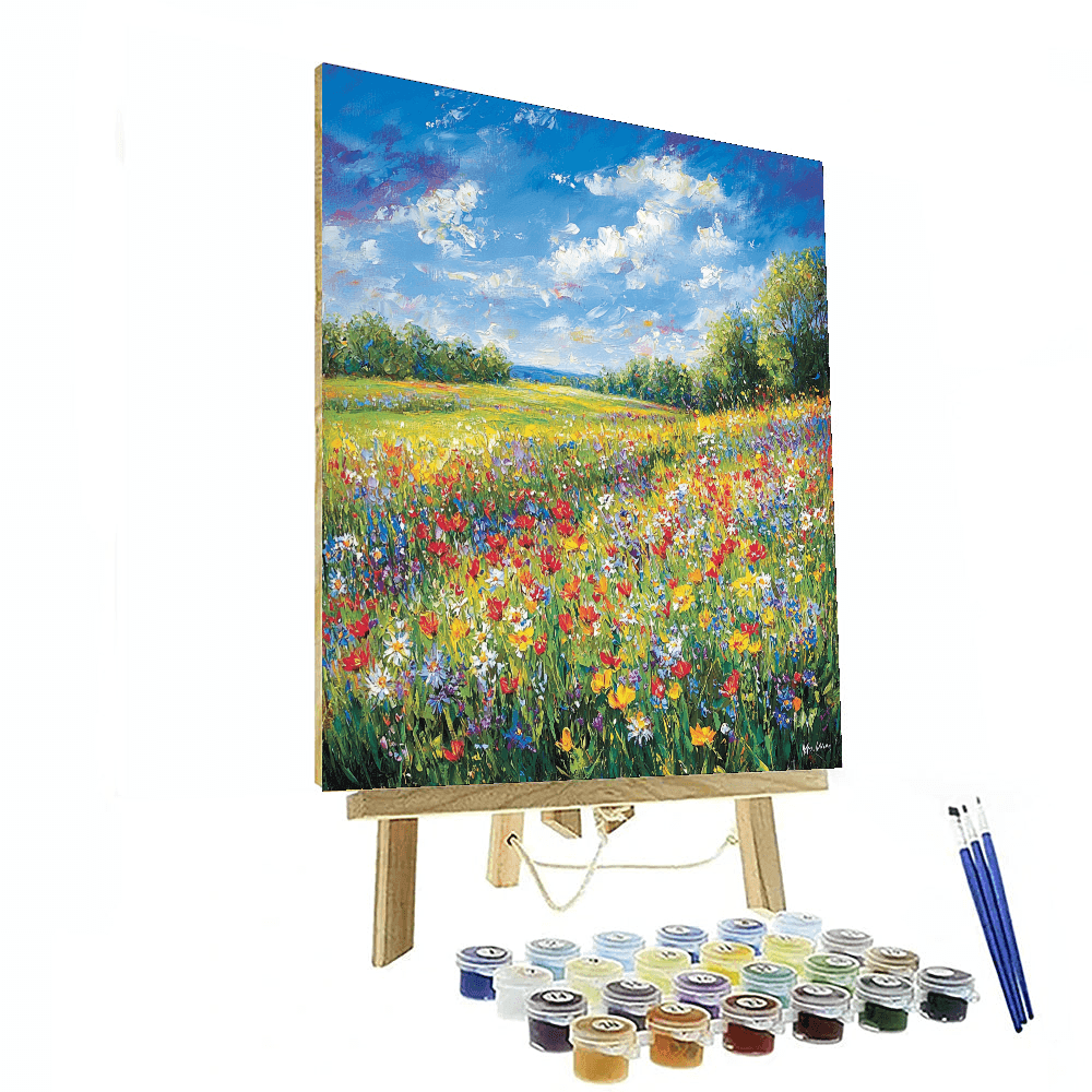 Claude Monet Inspired Summer Meadow  Paint By Numbers