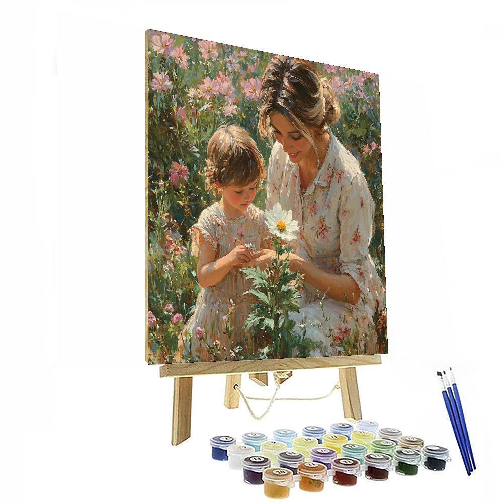 Love's First Bloom Painting Number Kit