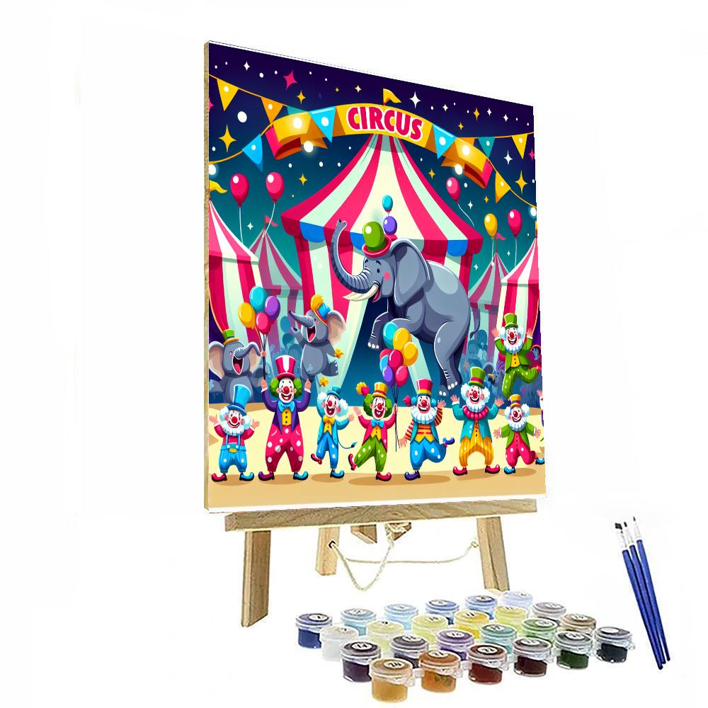 Circus Time Fun Painting By Numbers Kit