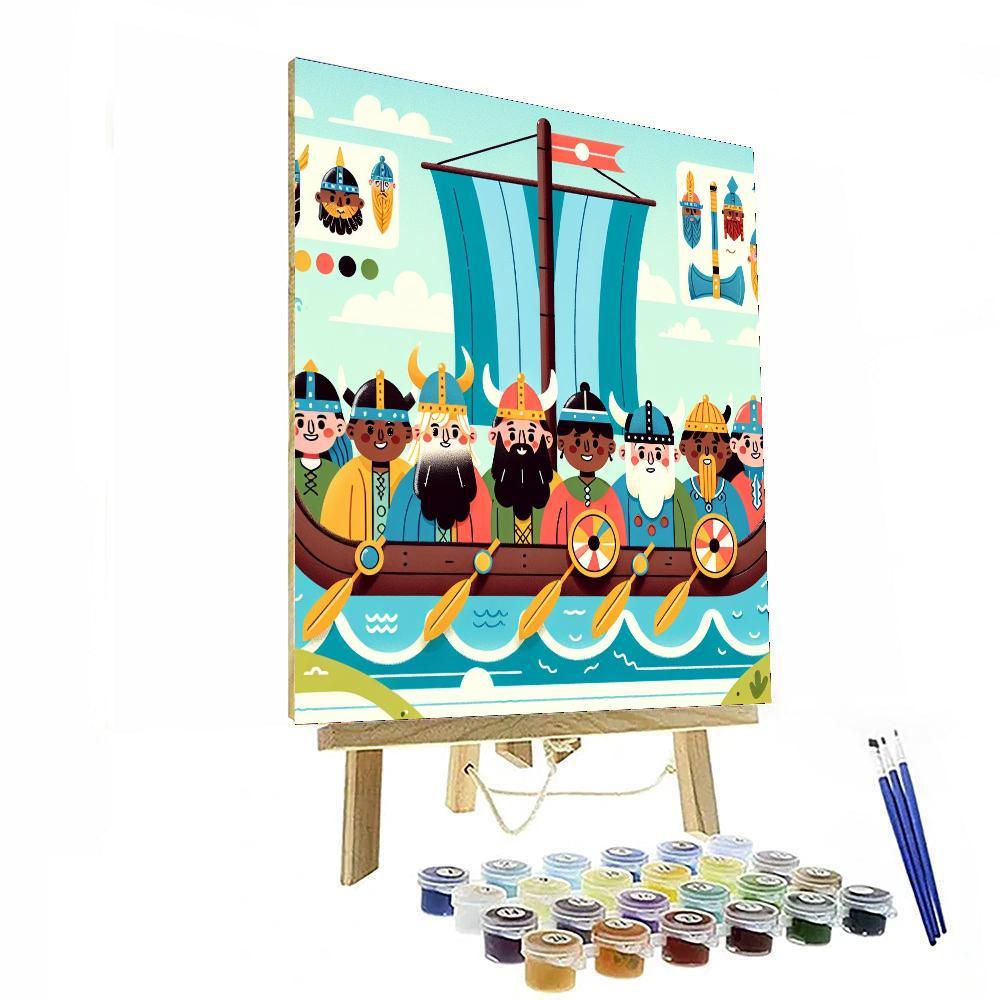 Viking Warrior Voyage Paint By Numbers Kits