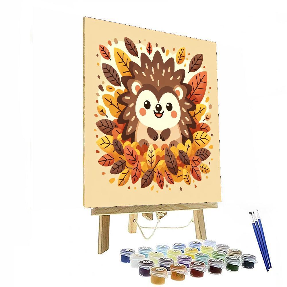 Jolly Hedgehog Hideaway Paint By Color