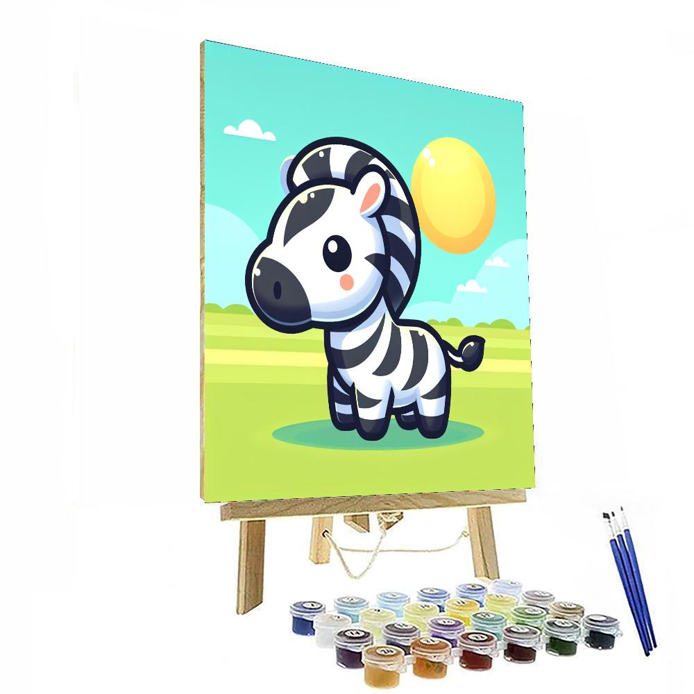 Zany Zebra Adventure Paint By Color