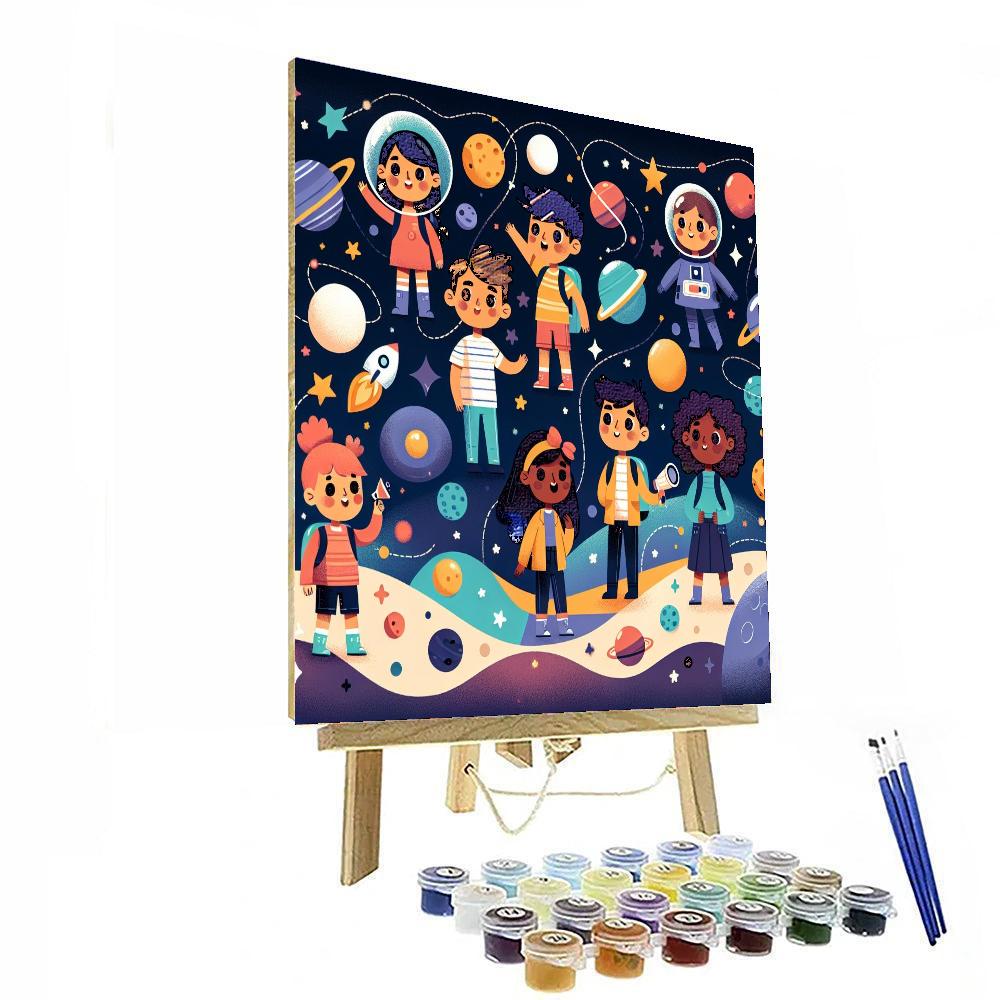 Space Explorer's Playground Paint By Color