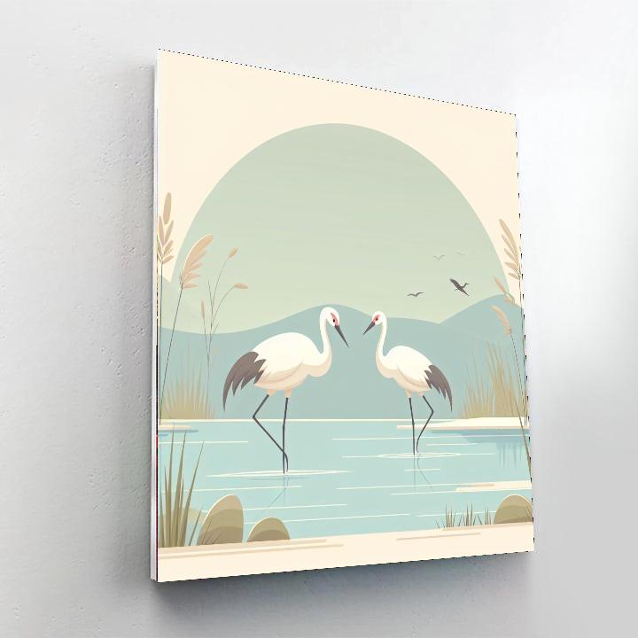 Clever Cranes Numbered Painting Kits