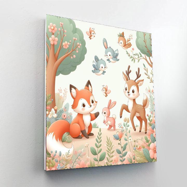 Lovely Woodland Creatures Paint By Numbers Kits