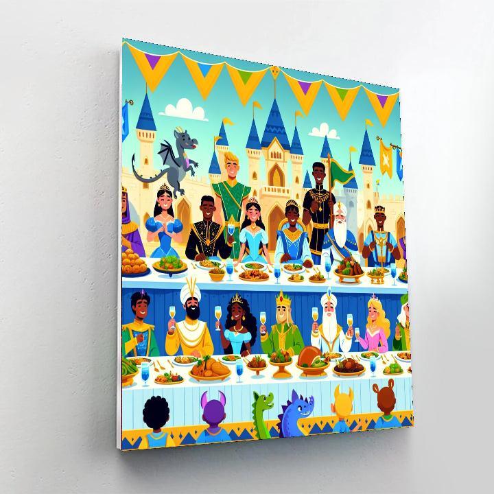 Fairytale Kingdom Feast Painting By Numbers Kit