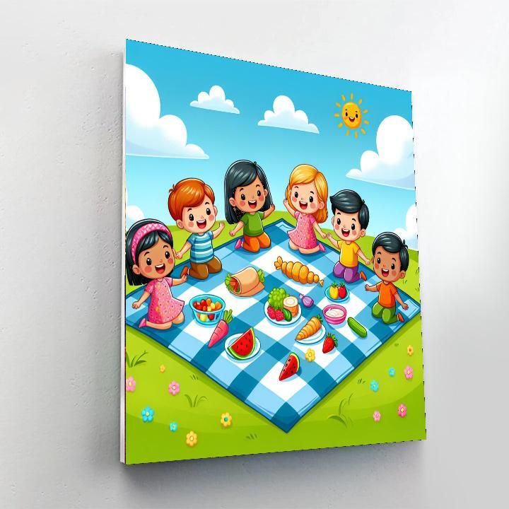 Joyful Picnic Paint By Number