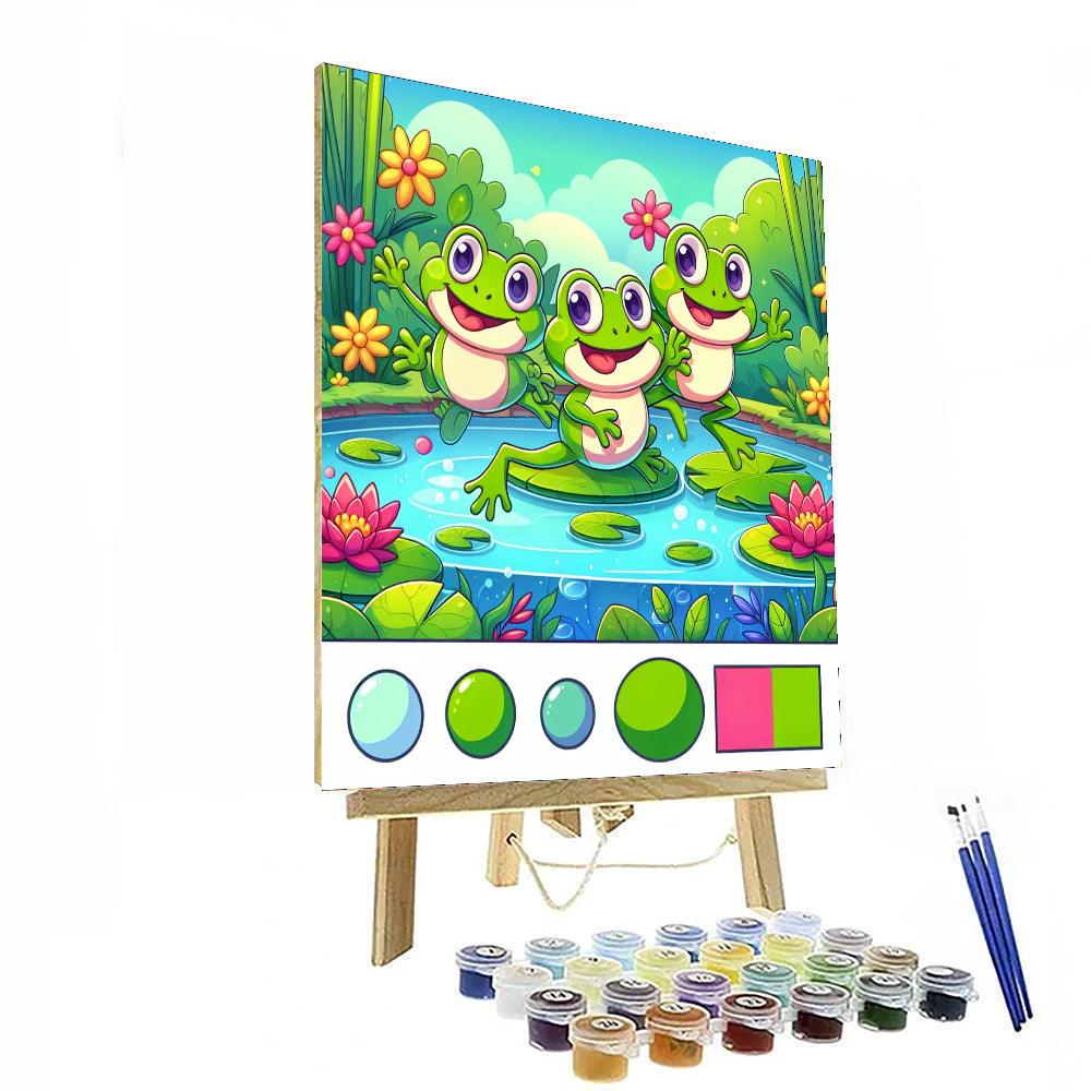 Giggly Frog Family Numbered Painting Kits