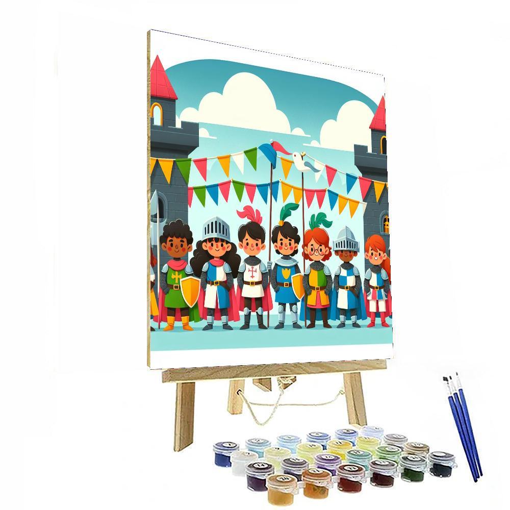 Royal Knights Challenge Painting Number Kit