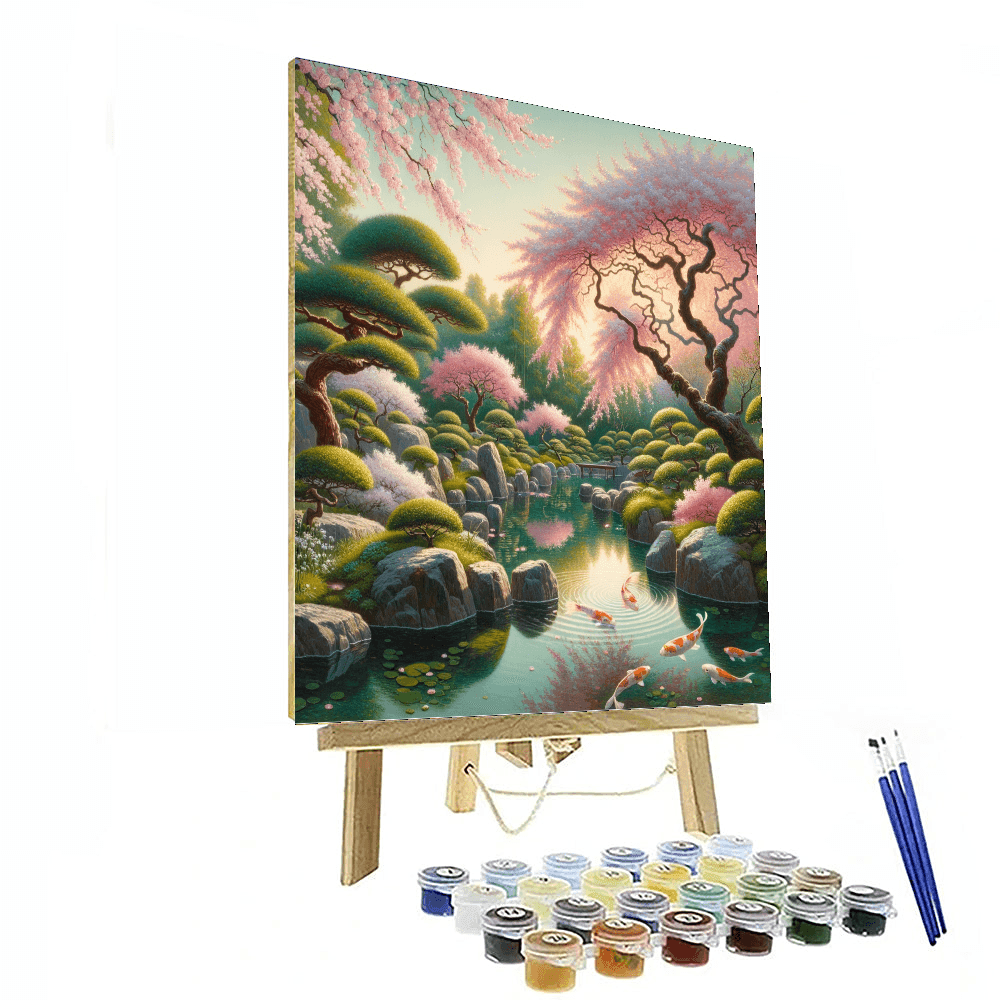 Ancient Japanese Garden Paint By Numbers Art