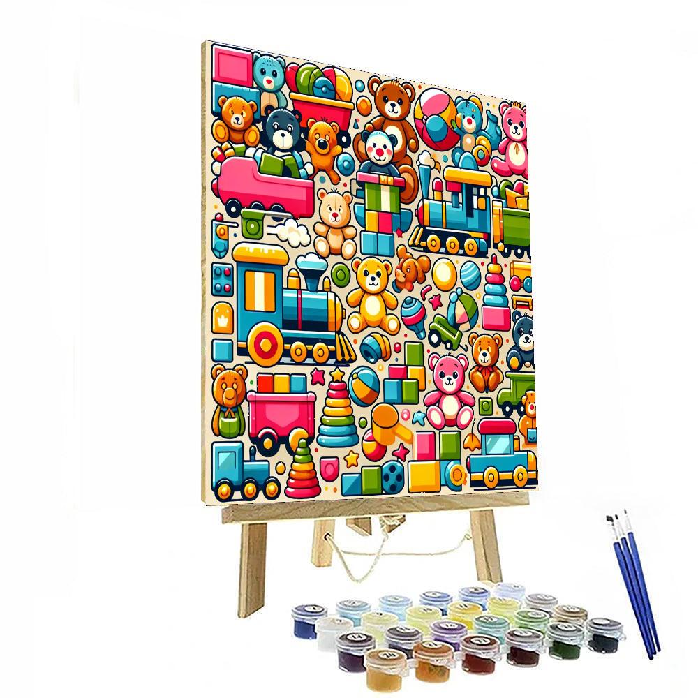 Toy Wonderland Number Painting