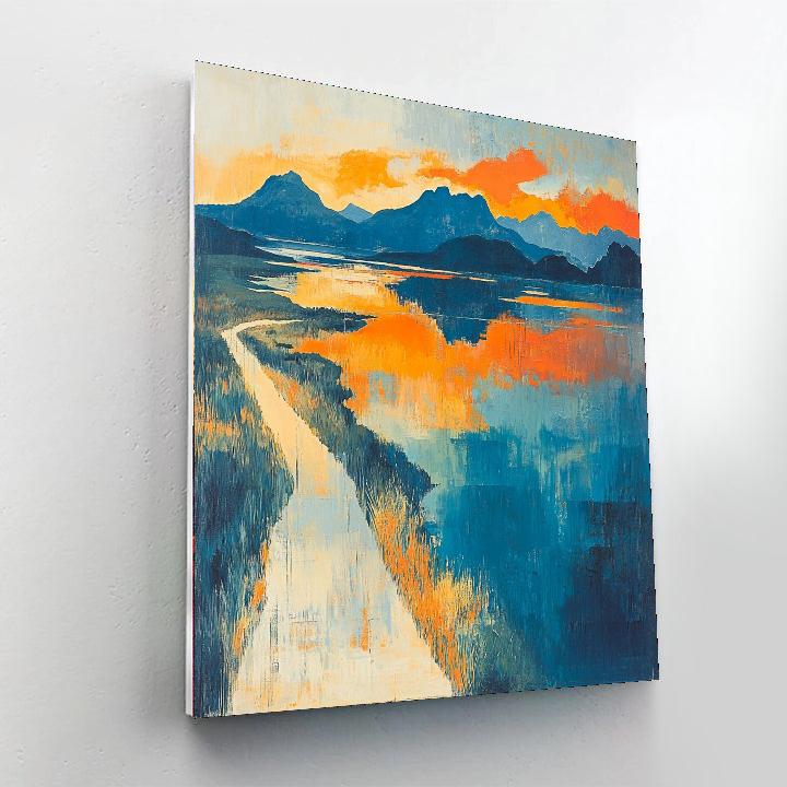 Paul Cézanne Inspired Surreal Horizons  Painting By Numbers Kit