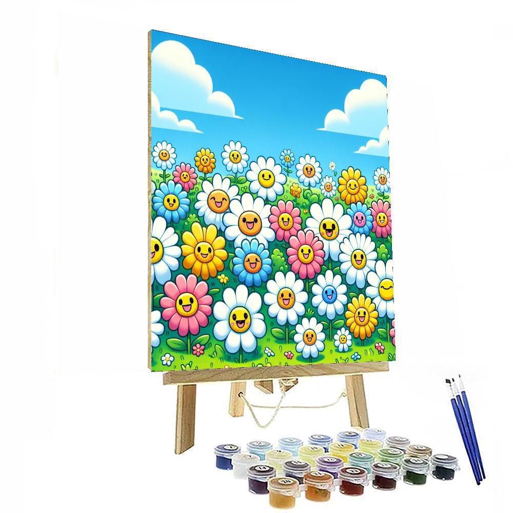 Delightful Daisies Number Painting