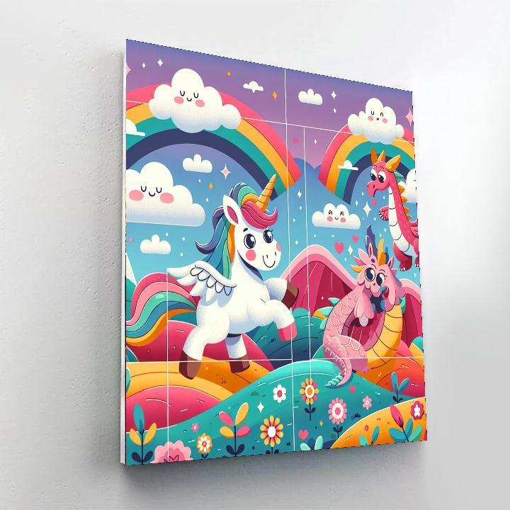 Mythical Adventure Land Paint By Color