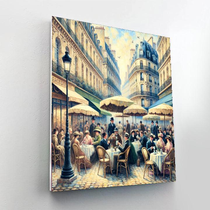 Vintage Parisian Café Vibe Numbered Painting Kits