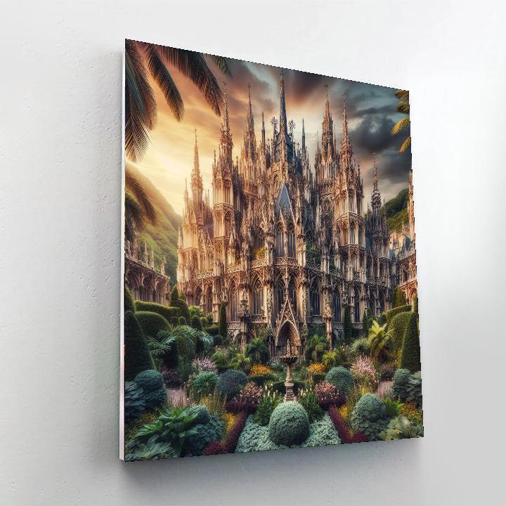 Gothic Fantasy Cathedral Paint By Number
