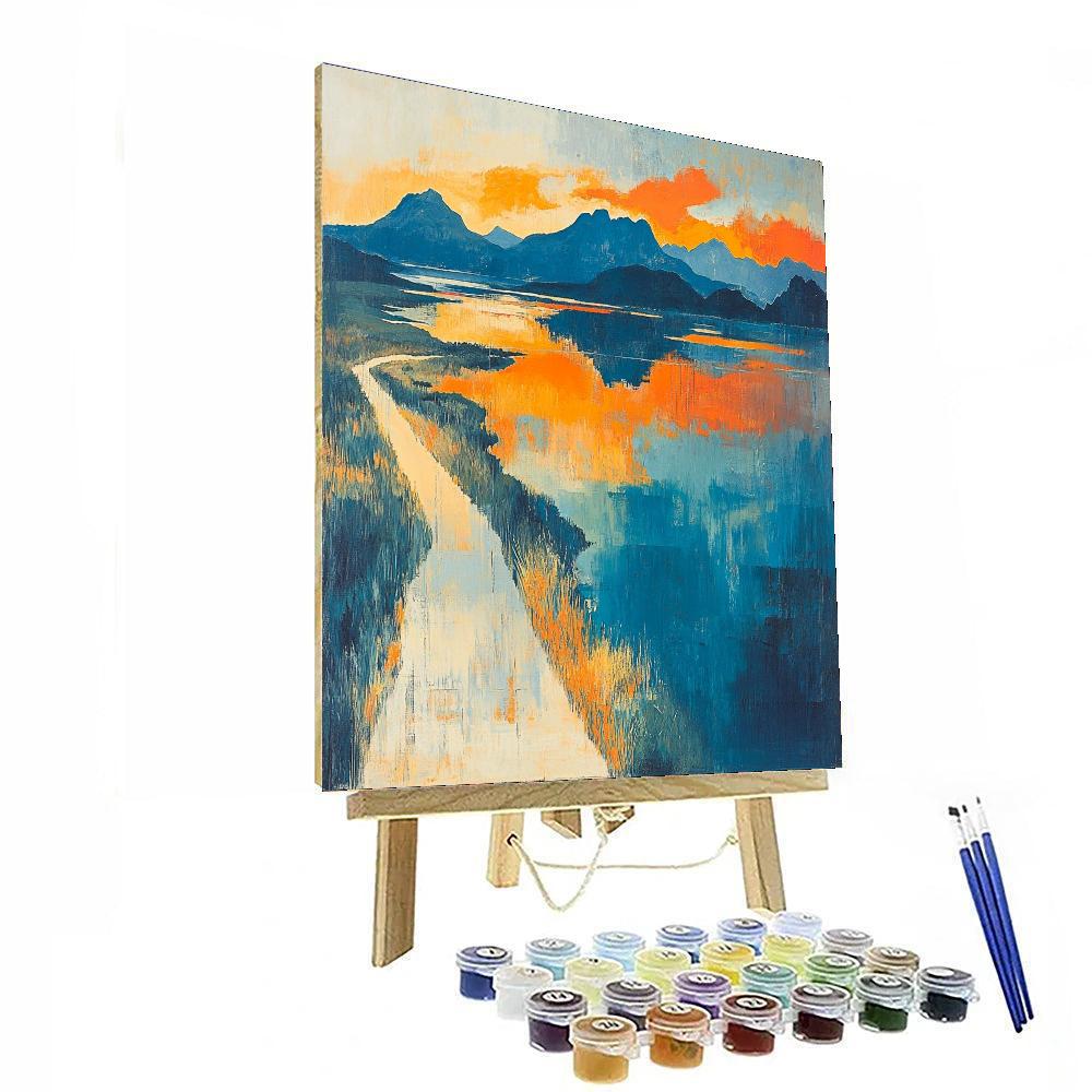 Paul Cézanne Inspired Surreal Horizons  Painting By Numbers Kit