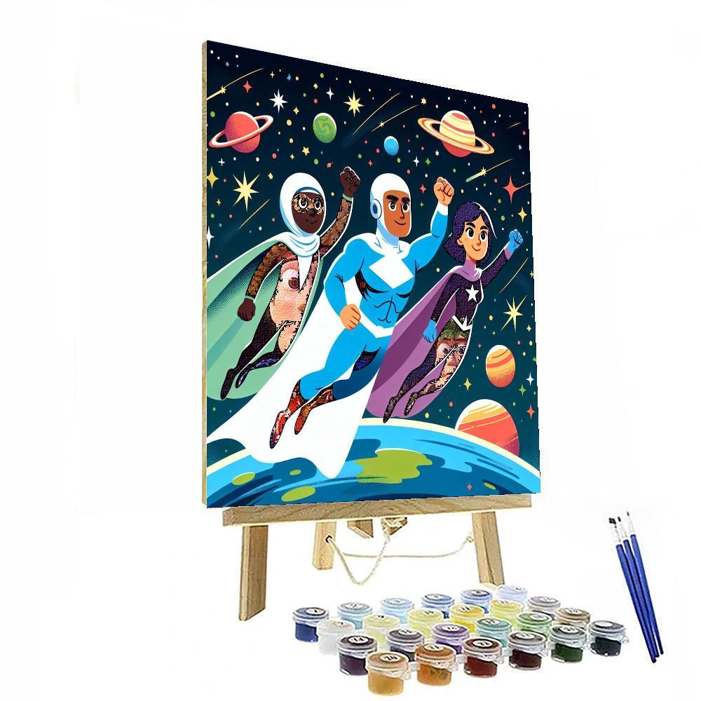 Galactic Heroes Unite Numbered Painting Kits