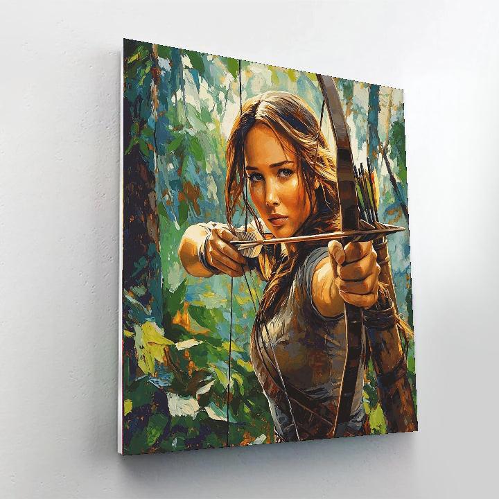 Jennifer Lawrence: The Fearless Leader Of The Rebellion Numbered Painting Kits