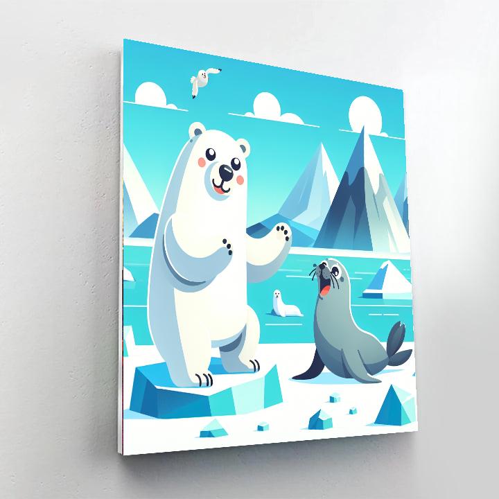 Arctic Icecap Adventures Number Painting