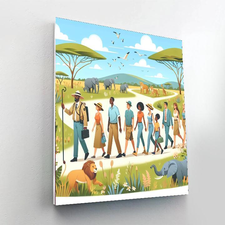 Safari Adventure Trail Paint By Numbers