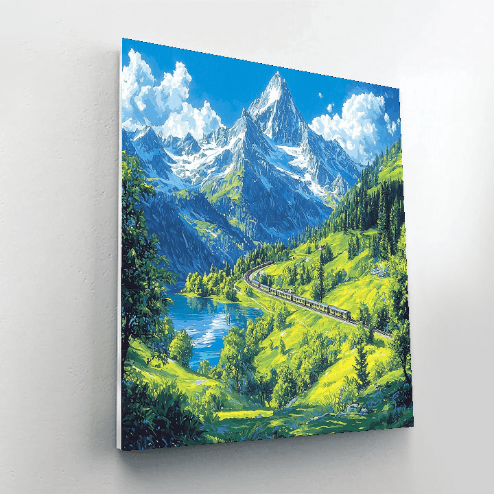 Mount Rigi - Switzerland Paint By Numbers