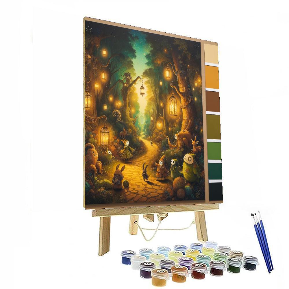 Fairytale Woodland Path Painting Number Kit