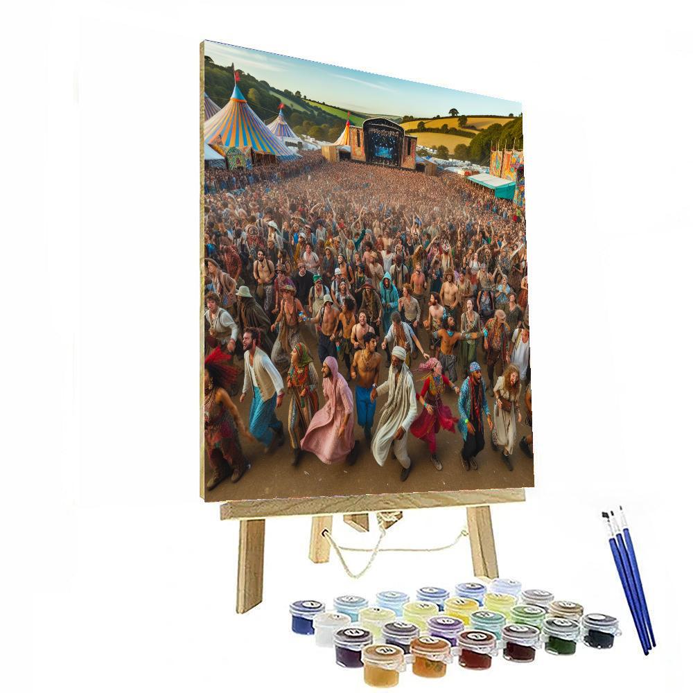The Glastonbury Festival - England Paint By Numbers Art