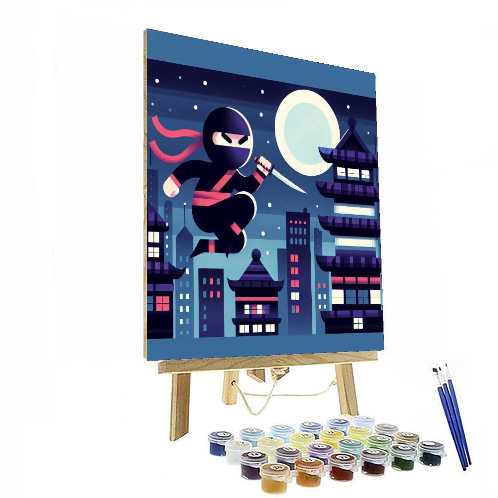 Ninja Warrior Paint By Number