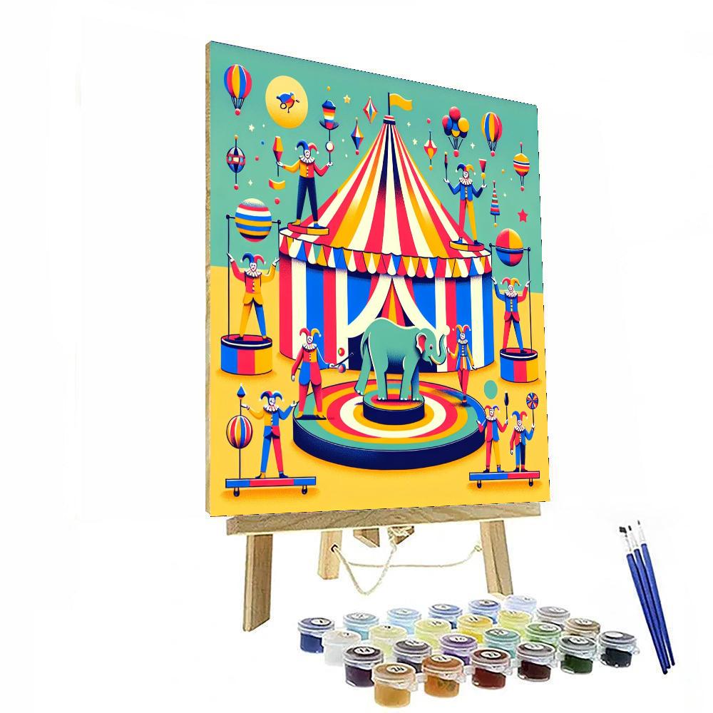 Circus Delight Paint By Numbers Art