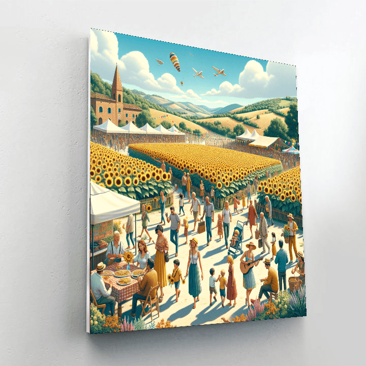 Sunflower Festival Painting By Numbers Kit