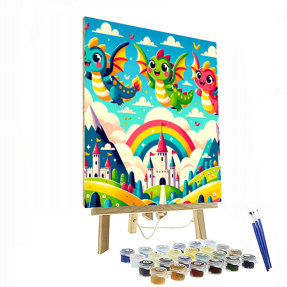 Mystical Dragon Land DIY Paint By Numbers