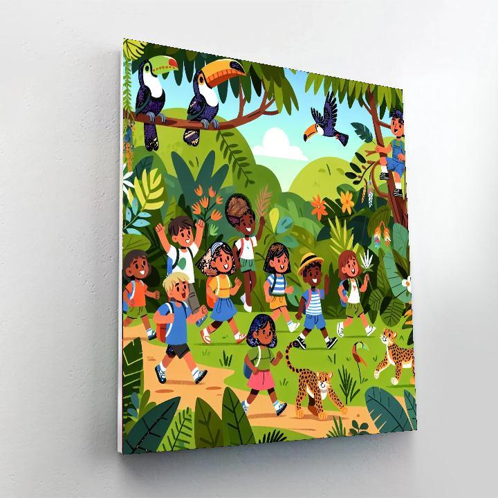 Jungle Adventure Trek Paint By Color