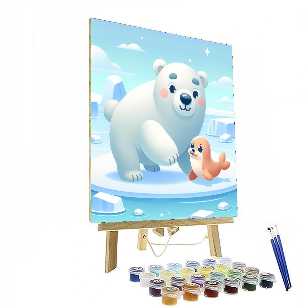 Artic Adventure With Friends Paint By Numbers Kits