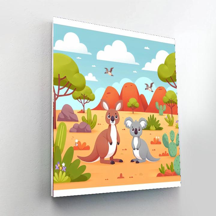 Outback Animal Adventure Number Painting