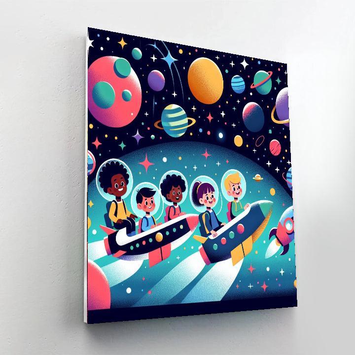 Galaxy Explorers Quest Number Painting