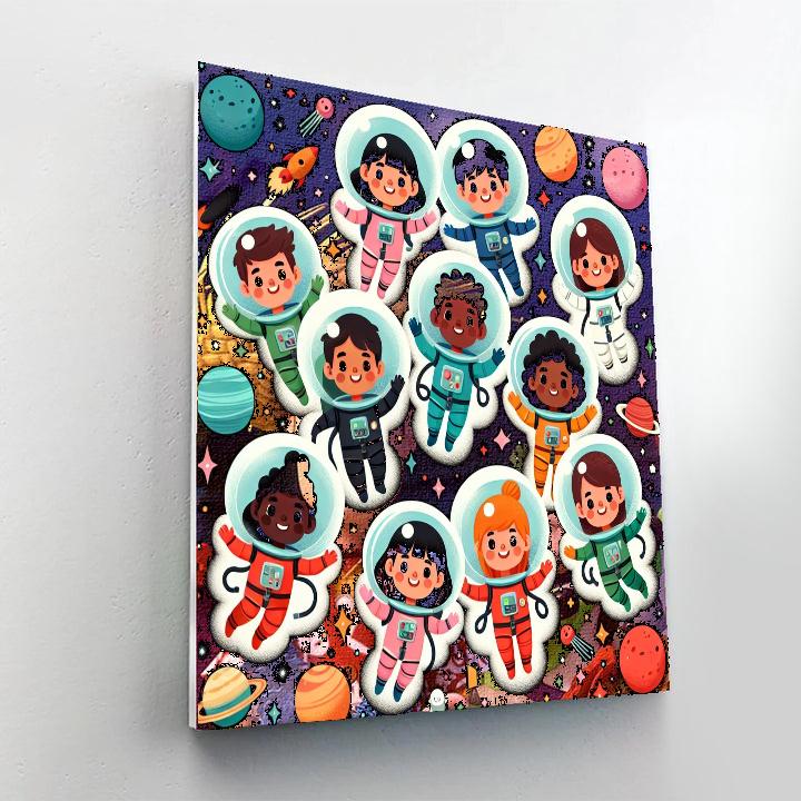 Artistic Astronauts Paint By Number