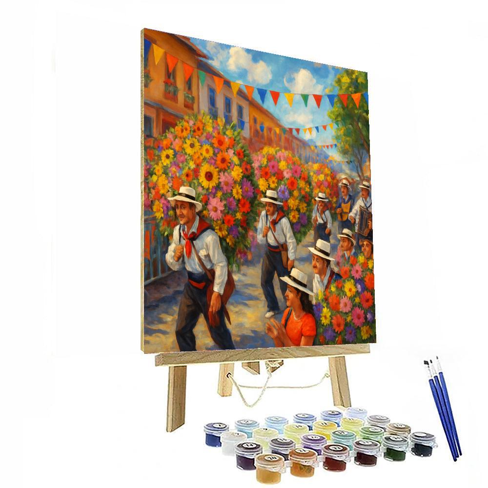 The International Flower Festival - Colombia DIY Paint By Numbers