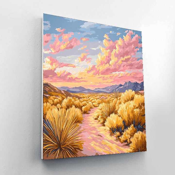 Georgia O'Keeffe Inspired Desert Dawn  Paint By Numbers