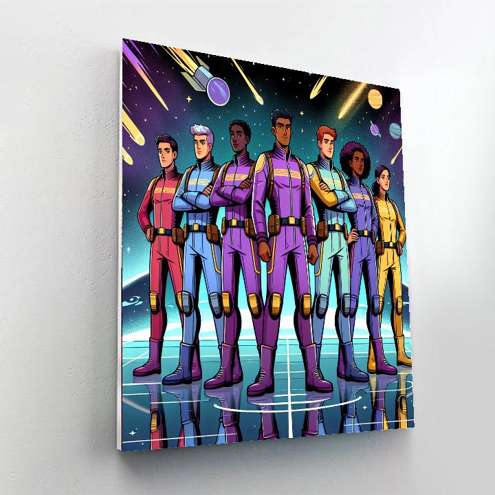 Space Hero's Mission Numbered Painting Kits