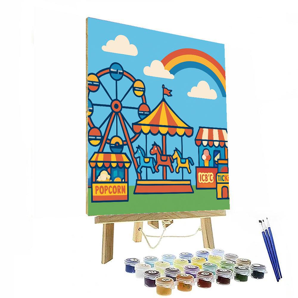Rainy Day Fun Fair Painting By Numbers Kit